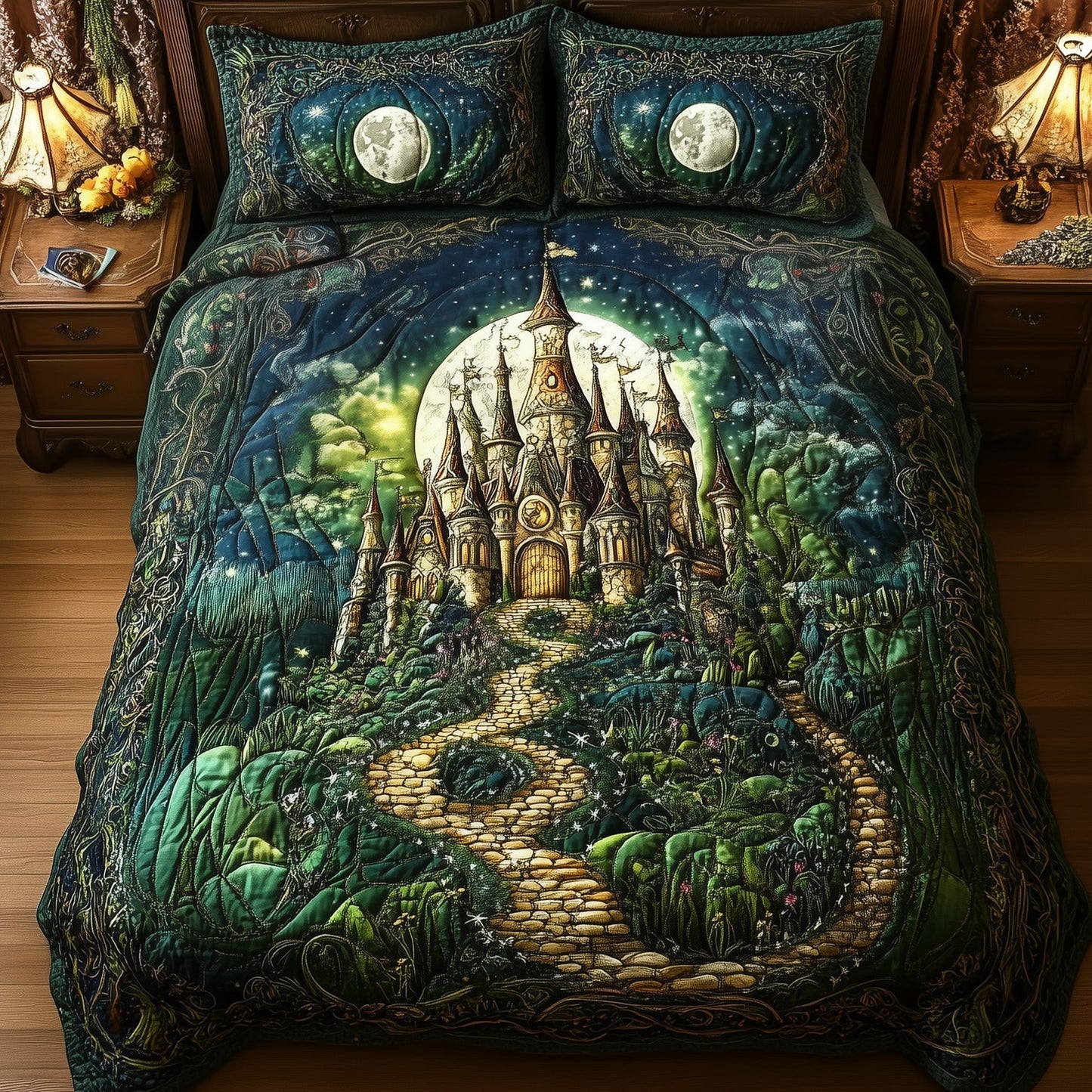 Fairytale Castle 3-Piece Quilted Bedding Set GFTOTL3259