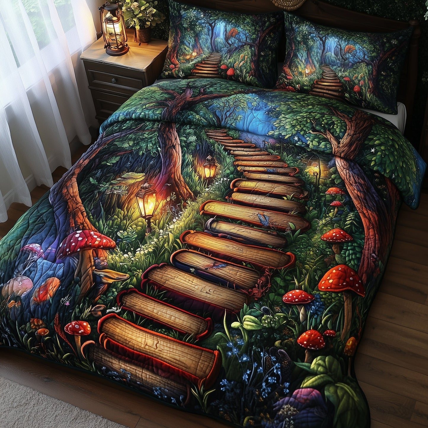 Librarians Escape 3-Piece Quilted Bedding Set GFTOTL3263