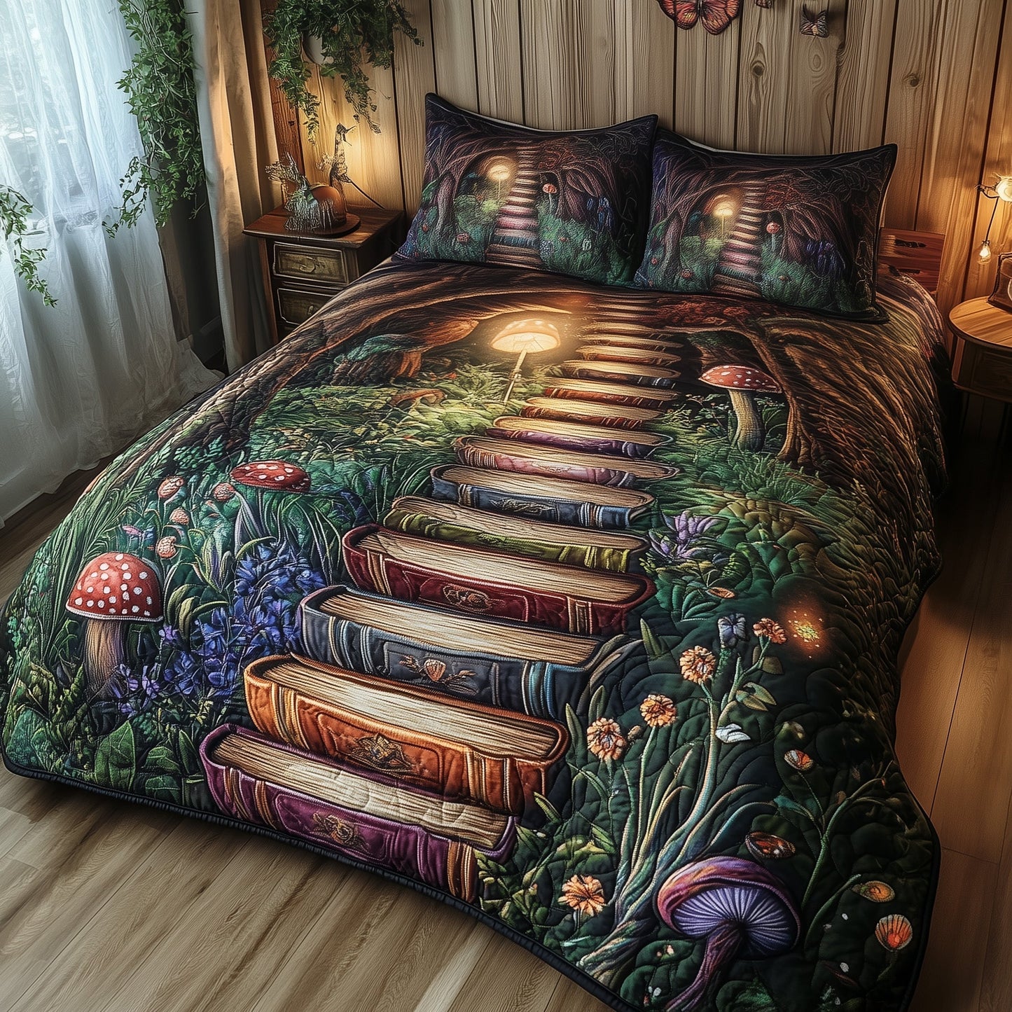 Librarians Escape 3-Piece Quilted Bedding Set GFTOTL3264