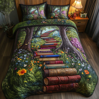 Librarians Escape 3-Piece Quilted Bedding Set GFTOTL3265