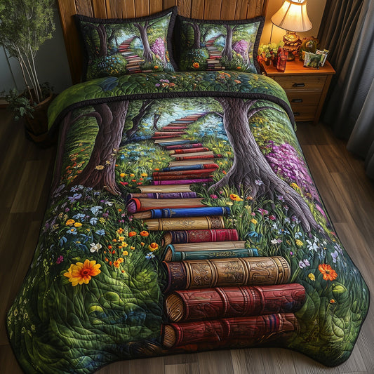 Librarians Escape 3-Piece Quilted Bedding Set GFTOTL3265