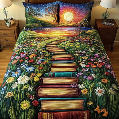 Librarians Escape 3-Piece Quilted Bedding Set GFTOTL3266