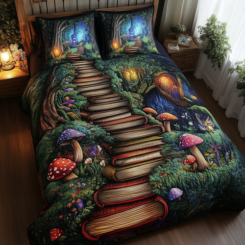 Librarians Escape 3-Piece Quilted Bedding Set GFTOTL3269