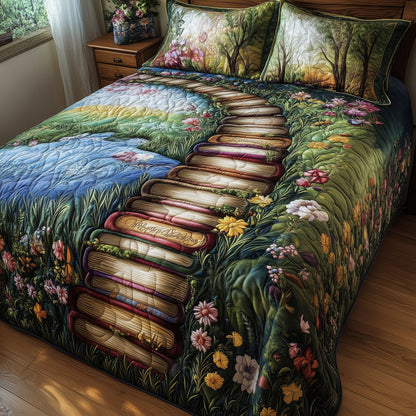 Readers Hideaway 3-Piece Quilted Bedding Set GFTOTL3271