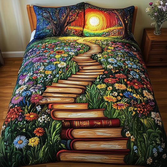 Readers Hideaway 3-Piece Quilted Bedding Set GFTOTL3273