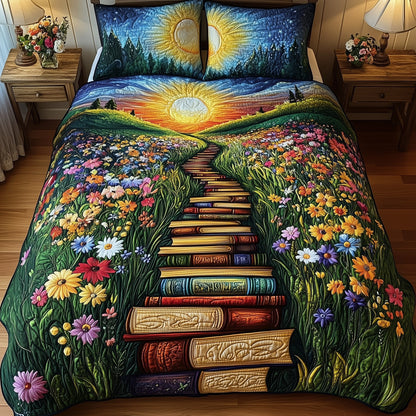 Readers Hideaway 3-Piece Quilted Bedding Set GFTOTL3274