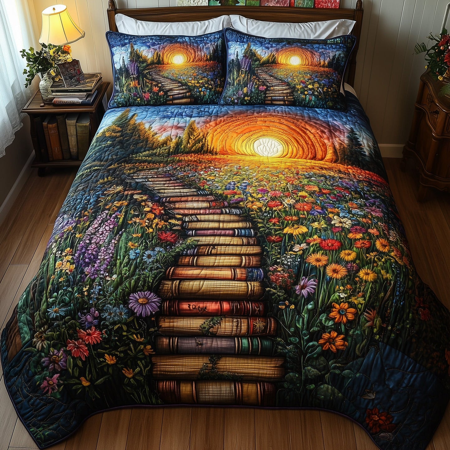 Readers Hideaway 3-Piece Quilted Bedding Set GFTOTL3275