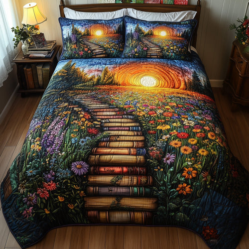 Readers Hideaway 3-Piece Quilted Bedding Set GFTOTL3275