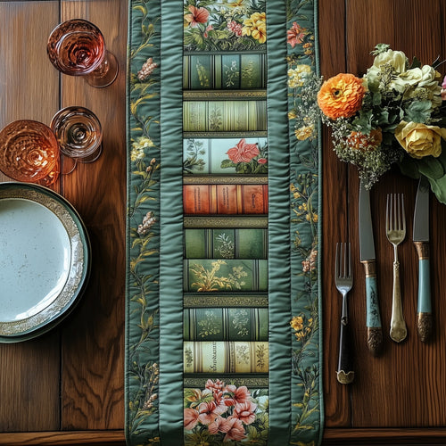 Flower Books Quilted Table Runner GFTOTL3277
