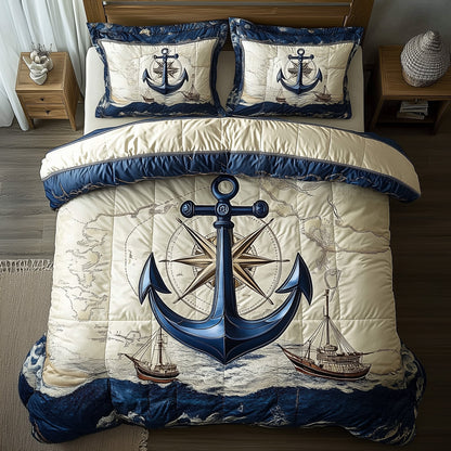 Nautical Anchor 3-Piece Duvet Cover Set GFTOTL3296