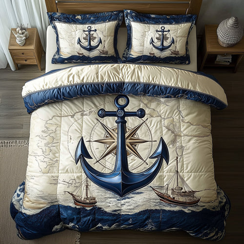 Nautical Anchor 3-Piece Duvet Cover Set GFTOTL3296