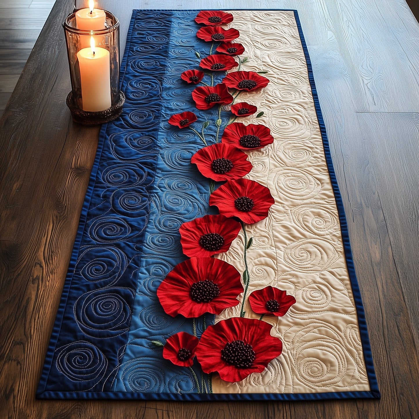 Poppies of Remembrance Quilted Table Runner GFTOTL3310