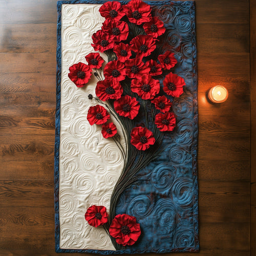 Remembrance Poppies Quilted Table Runner GFTOTL3315