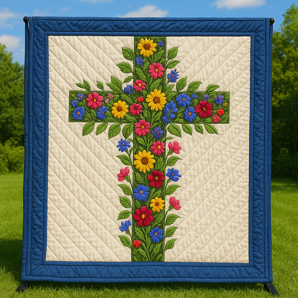Floral Faith Quilted Blanket GFTOTL3360