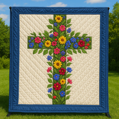 Floral Faith Quilted Blanket GFTOTL3360