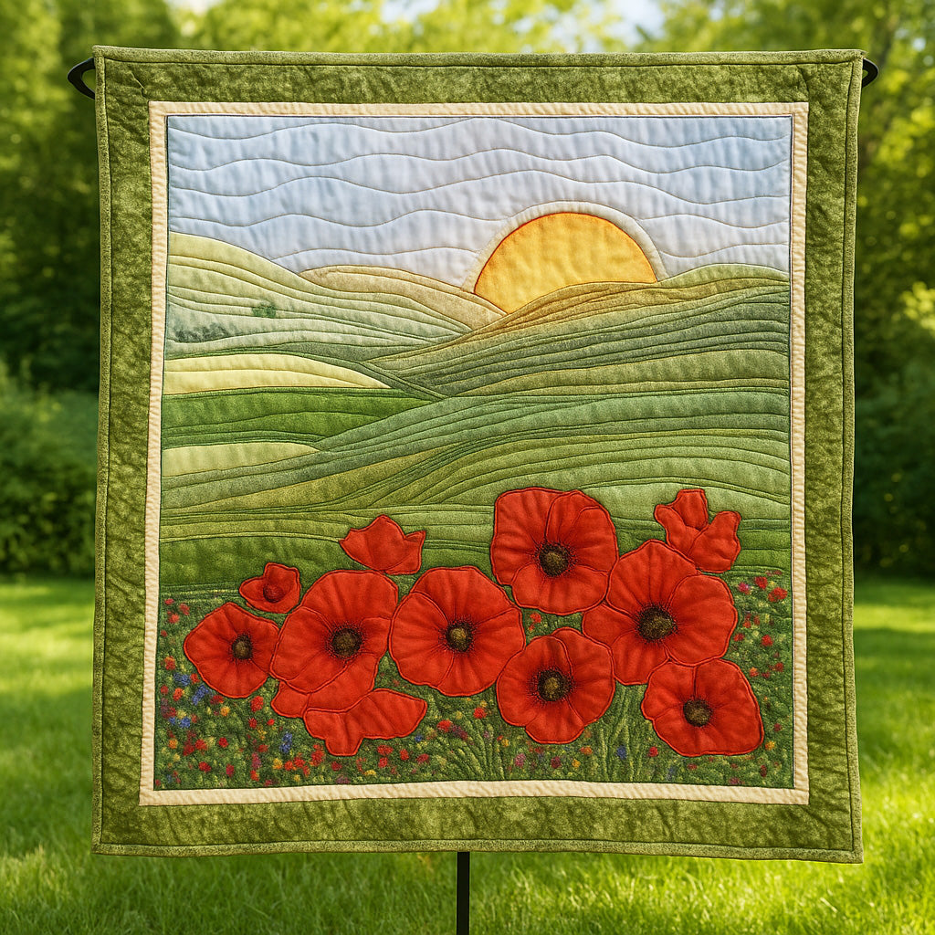 Poppies Hill Quilted Blanket GFTOTL3361