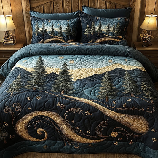 Forest Story 3-Piece Quilted Bedding Set GFTOTL3370