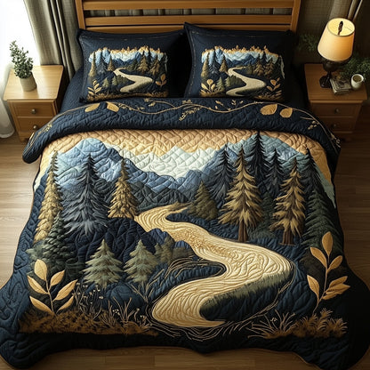 Forest Story 3-Piece Quilted Bedding Set GFTOTL3371