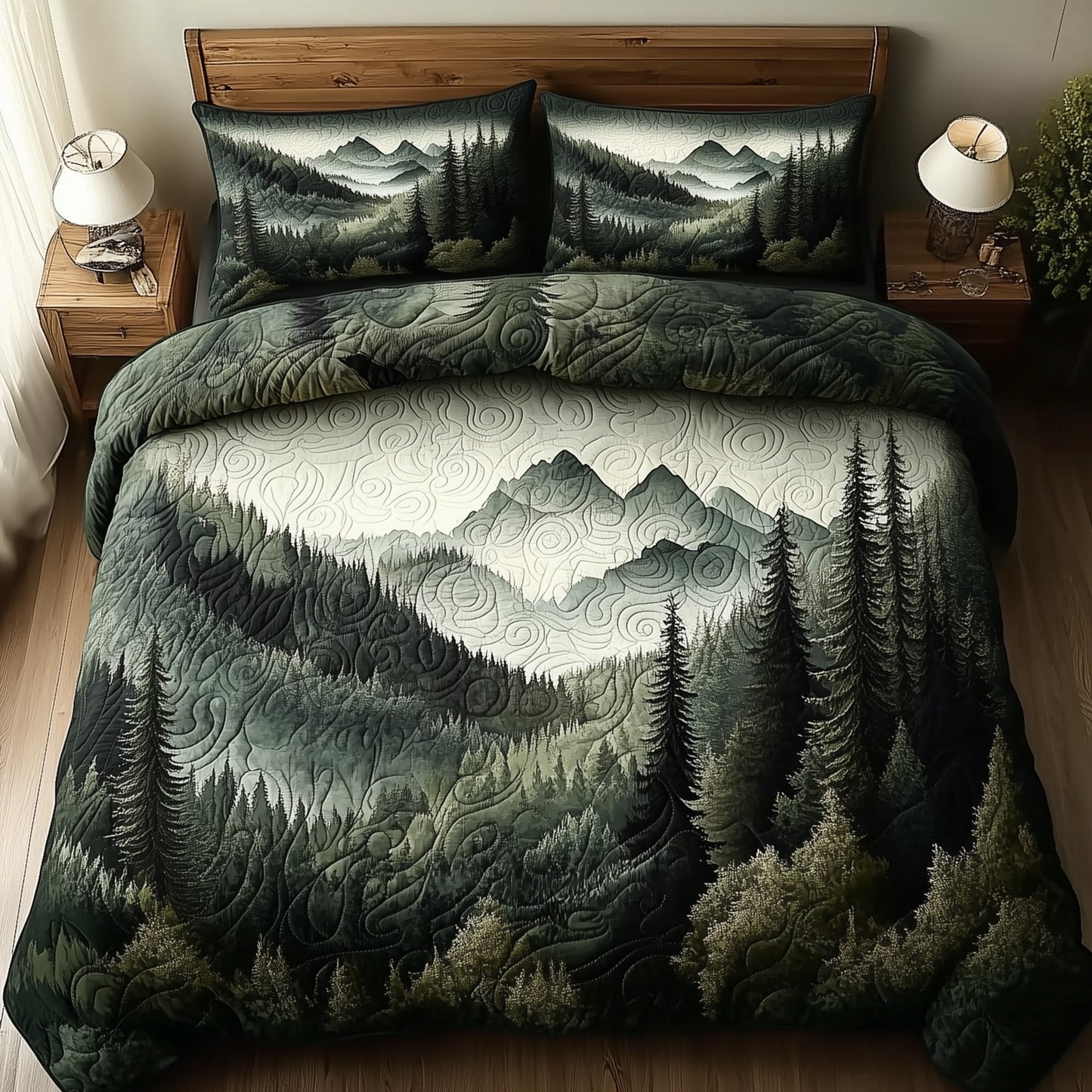 Wildernest Dreams 3-Piece Quilted Bedding Set GFTOTL3381