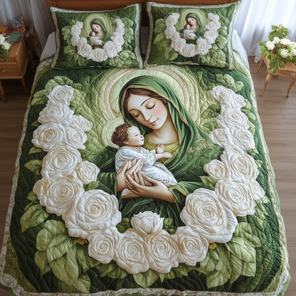Our Lady of Guadalupe 3-Piece Quilted Bedding Set GFTOTL3386