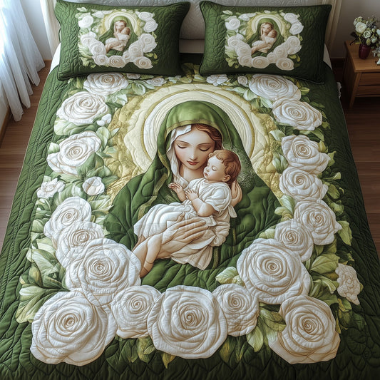 Our Lady of Guadalupe 3-Piece Quilted Bedding Set GFTOTL3387