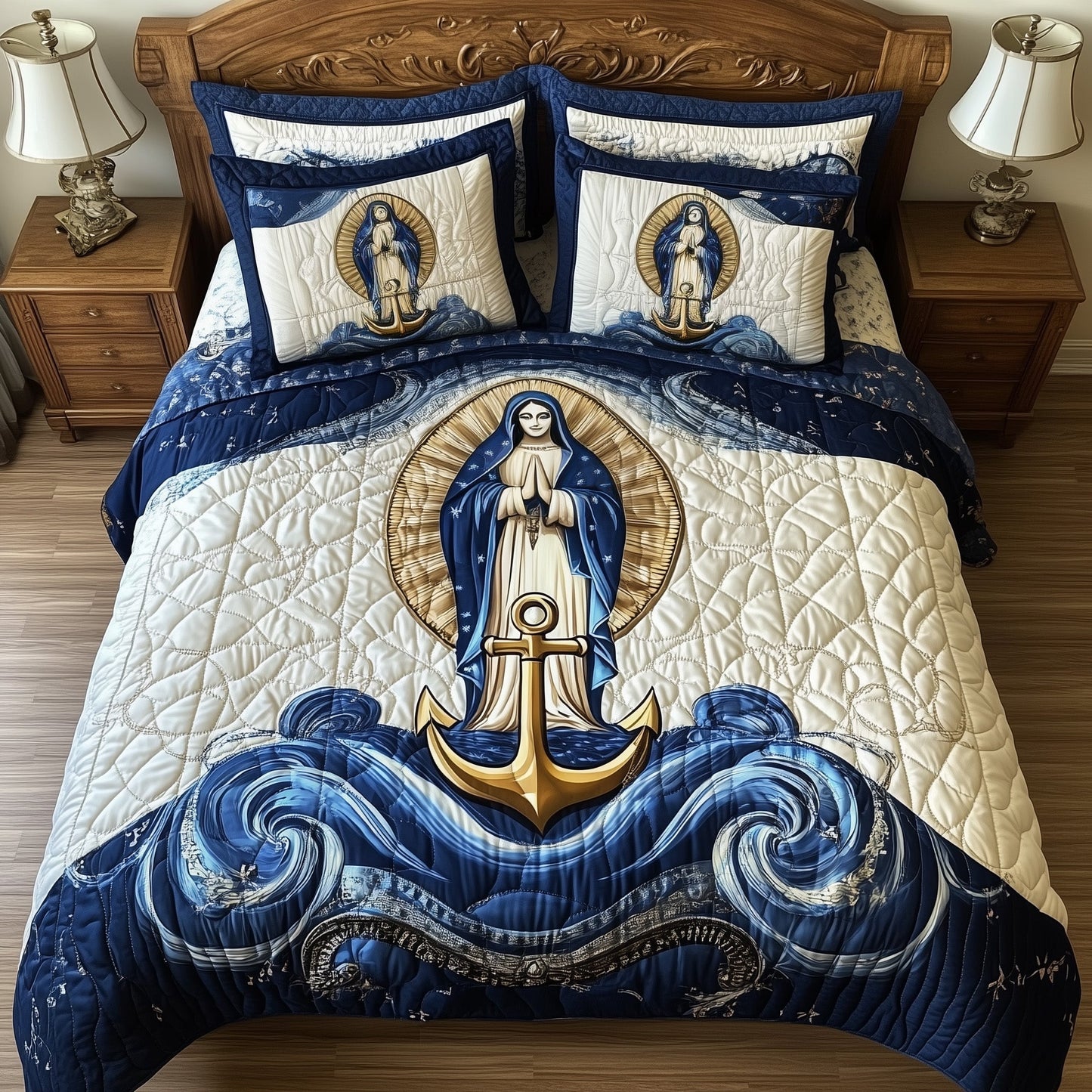 Stella Maris 3-Piece Quilted Bedding Set GFTOTL3400
