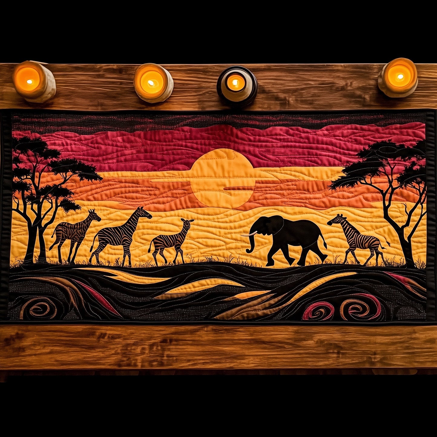 Savanna Wanderers Quilted Table Runner GFTOTL3402
