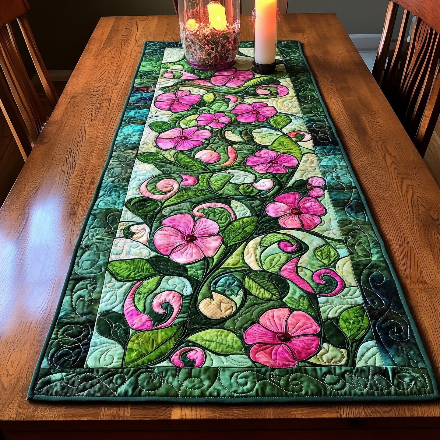 Honeysuckle of June Quilted Table Runner GFTOTL3435