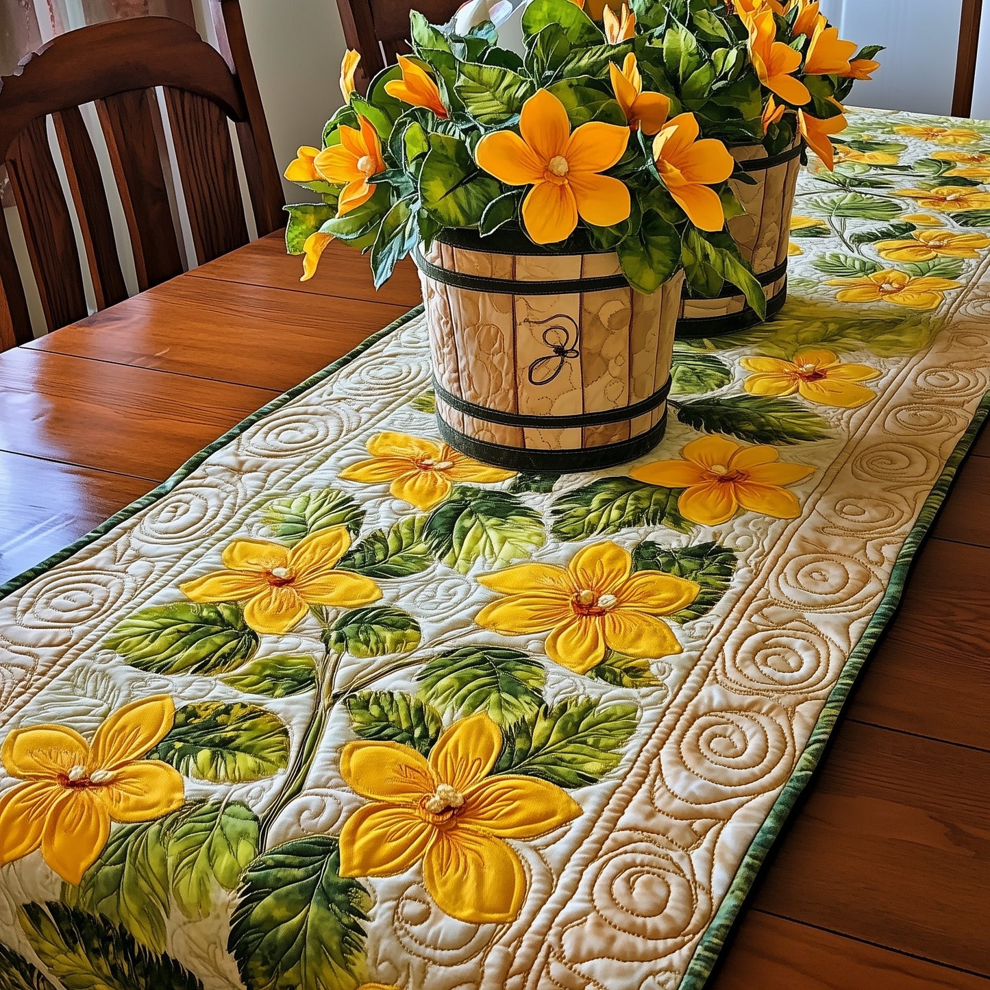 Honeysuckle of June Quilted Table Runner GFTOTL3436