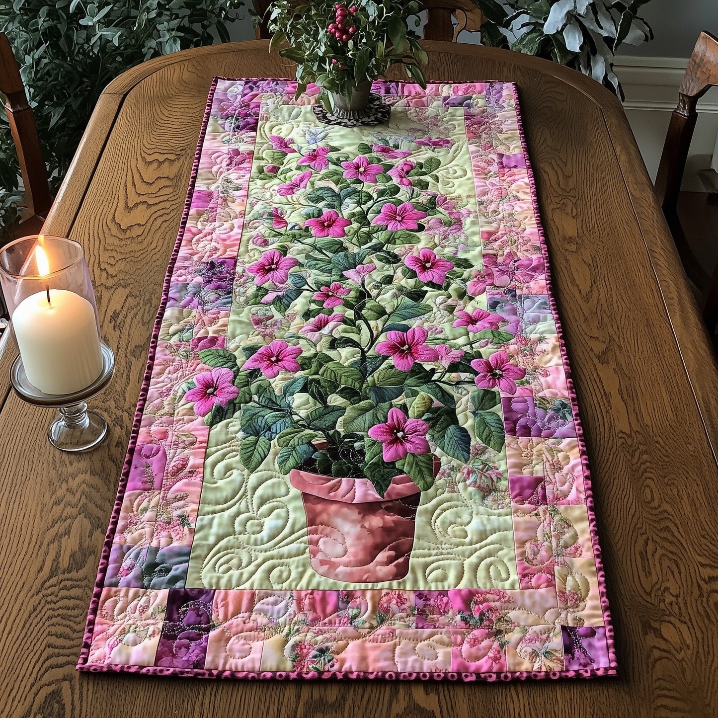 Honeysuckle of June Quilted Table Runner GFTOTL3437