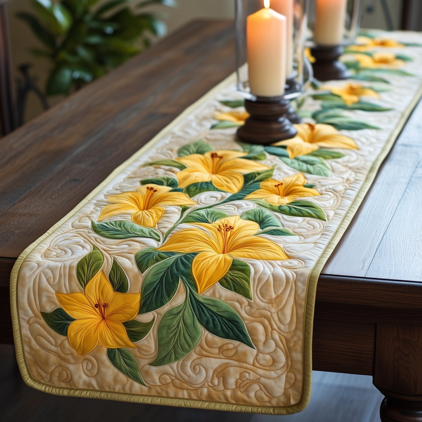 Honeysuckle of June Quilted Table Runner GFTOTL3443