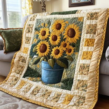 Bouquet of Sunflowers Quilted Blanket GFTOTL3445