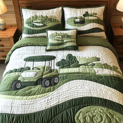 Fairway Dreams 3-Piece Quilted Bedding Set GFTOTL3496