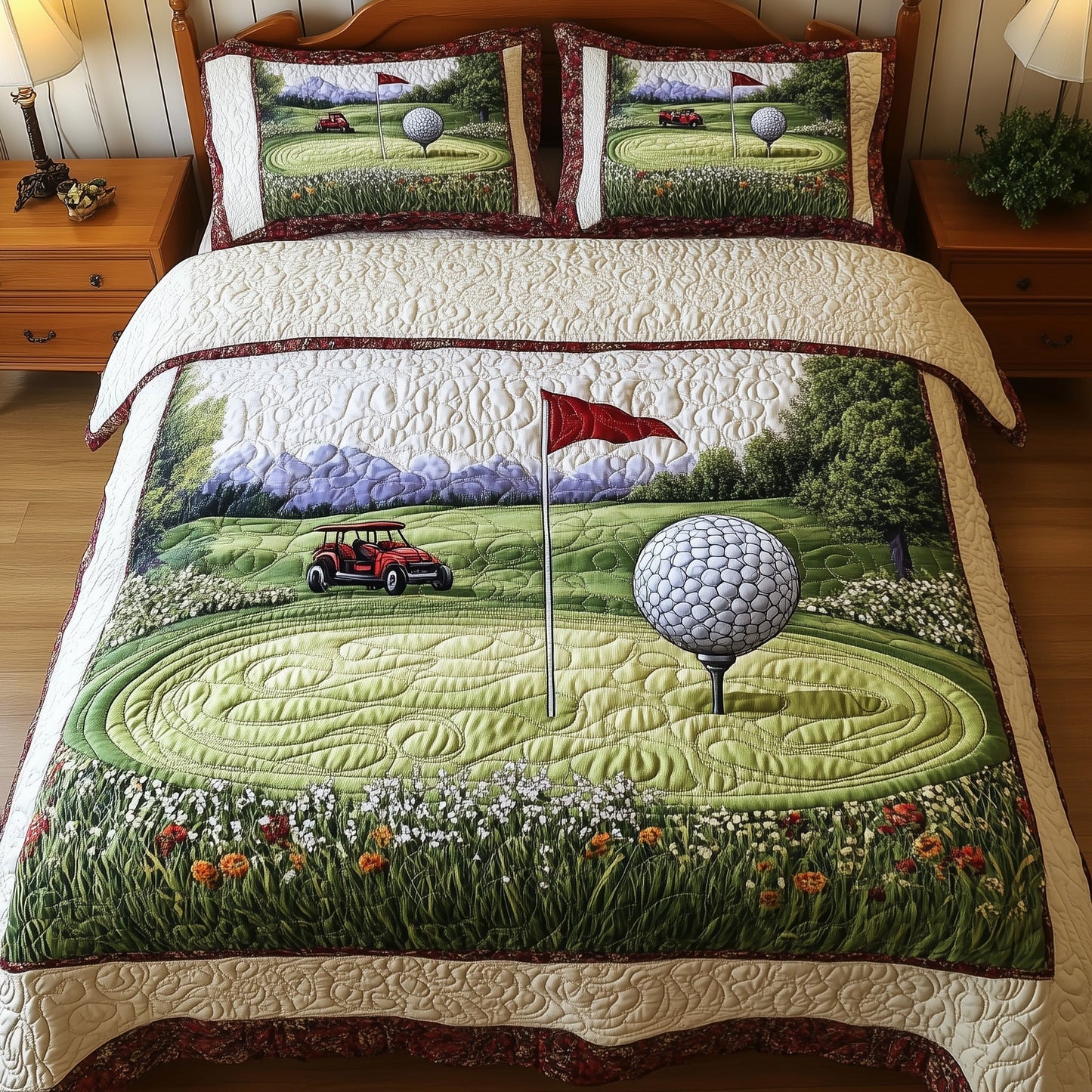 Fairway Dreams 3-Piece Quilted Bedding Set