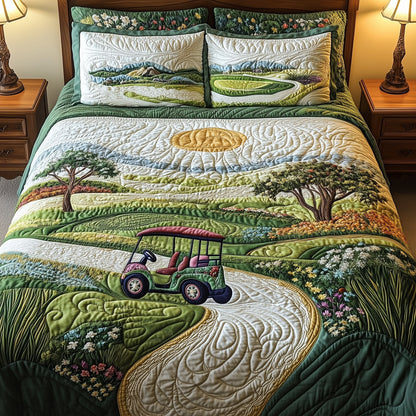 Fairway Dreams 3-Piece Quilted Bedding Set
