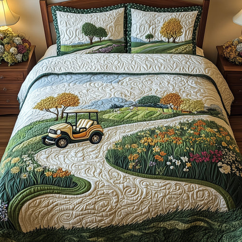 Fairway Dreams 3-Piece Quilted Bedding Set GFTOTL3502