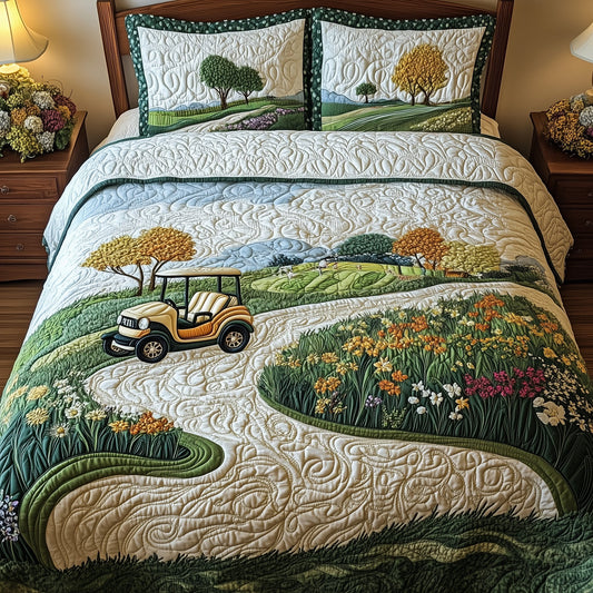 Fairway Dreams 3-Piece Quilted Bedding Set GFTOTL3502