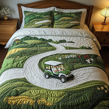 Par for the Night 3-Piece Quilted Bedding Set GFTOTL3503