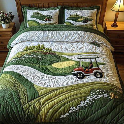 Par for the Night 3-Piece Quilted Bedding Set GFTOTL3504