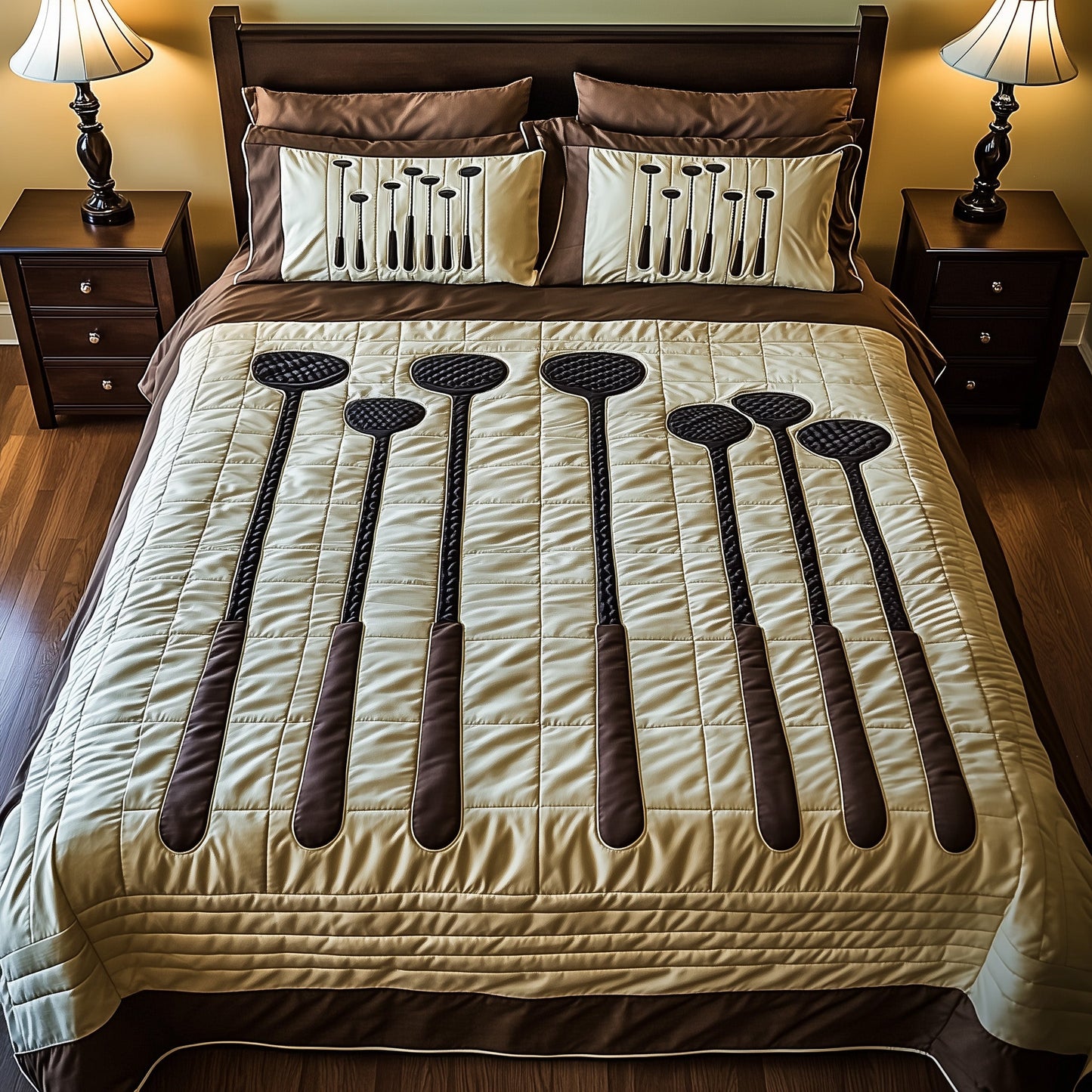 Swing Soulmates 3-Piece Quilted Bedding Set GFTOTL3511