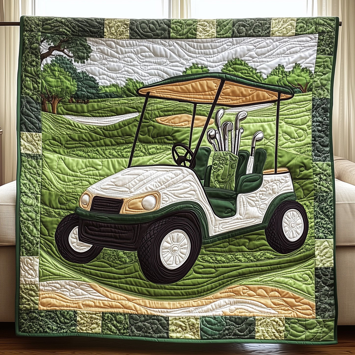 Golf Cart Quilted Blanket GFTOTL3520