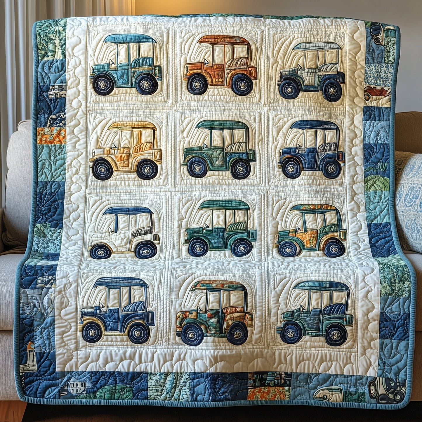 Golf Cart Quilted Blanket GFTOTL3525