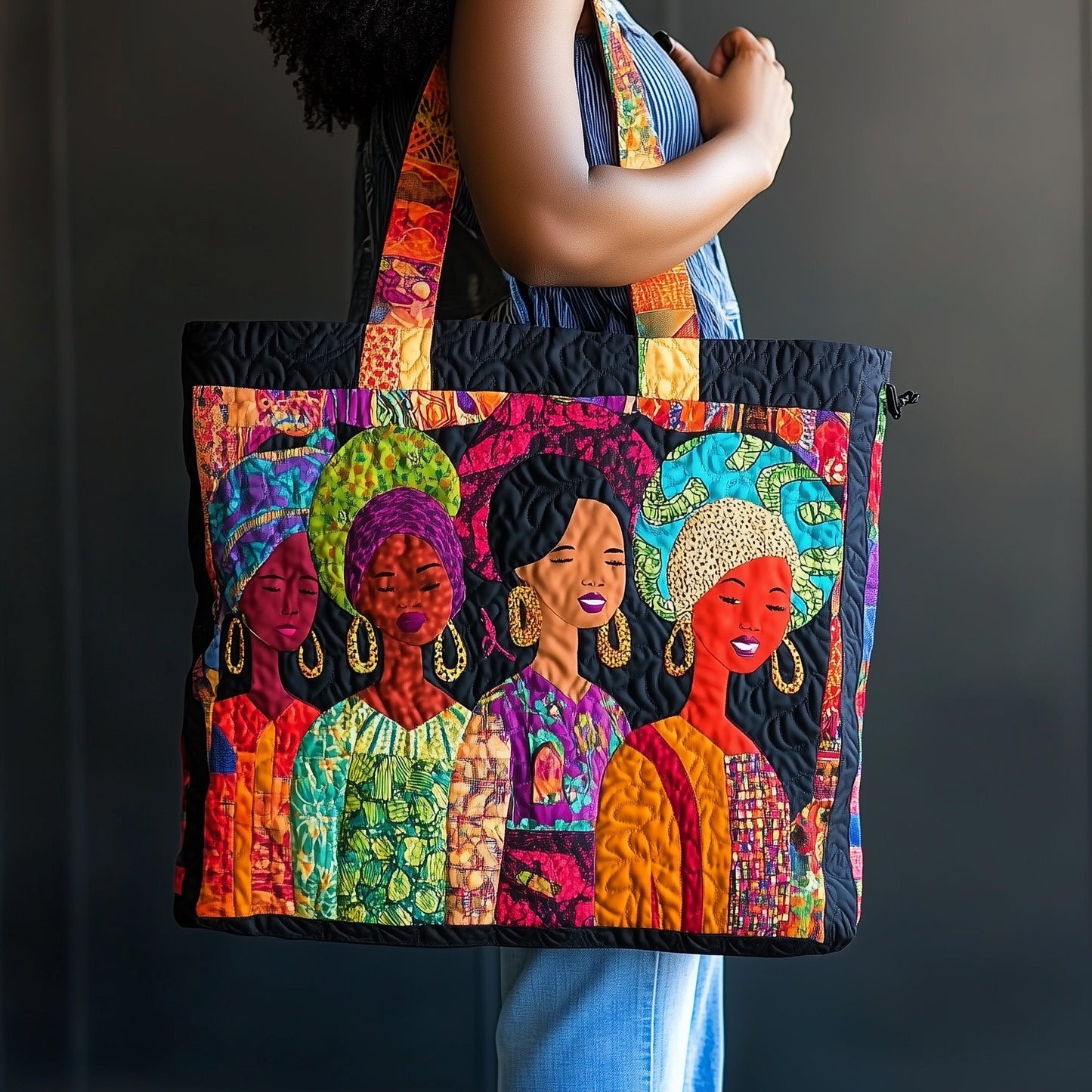 Soulbound Roots Quilted Tote Bag GFTOTL3544