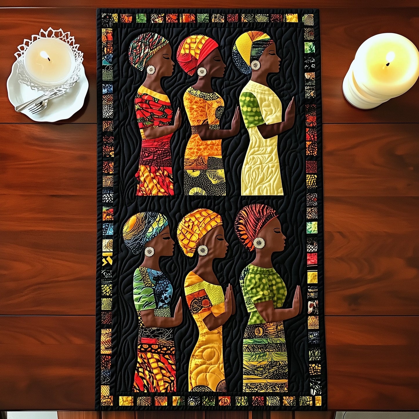 Praying Queen Quilted Table Runner GFTOTL3575