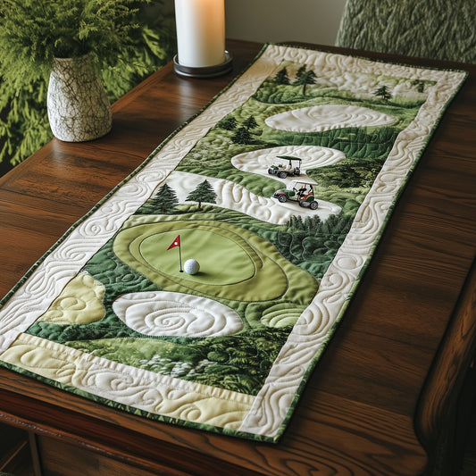 Fairway Dreams Quilted Table Runner GFTOTL3576