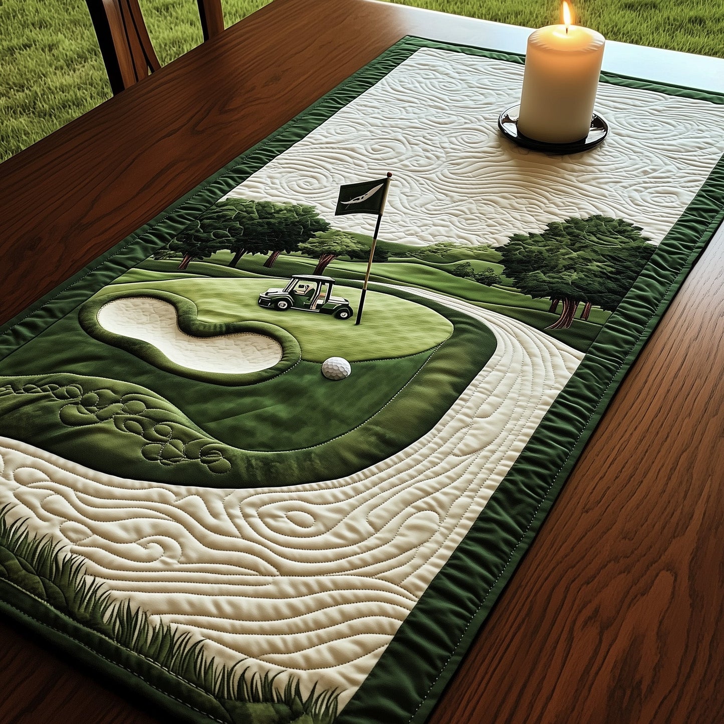 Fairway Dreams Quilted Table Runner GFTOTL3579