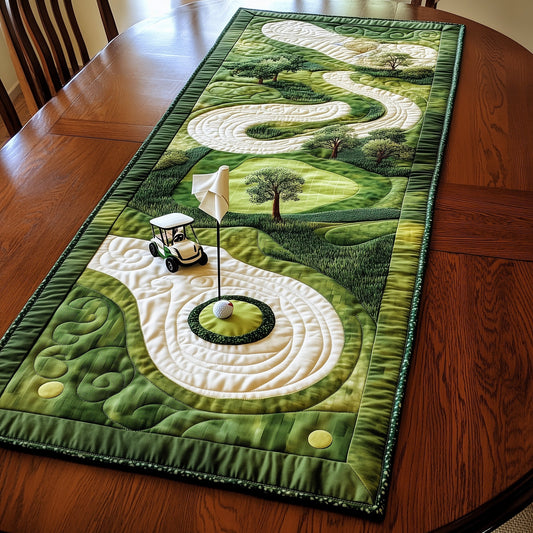 Fairway Dreams Quilted Table Runner GFTOTL3584