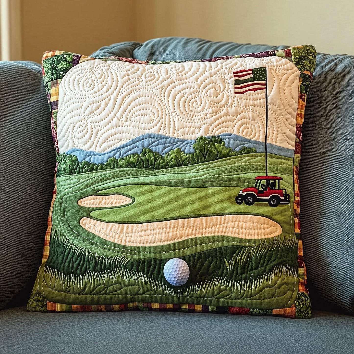 Fairway Dreams Quilted Pillow Case GFTOTL3589