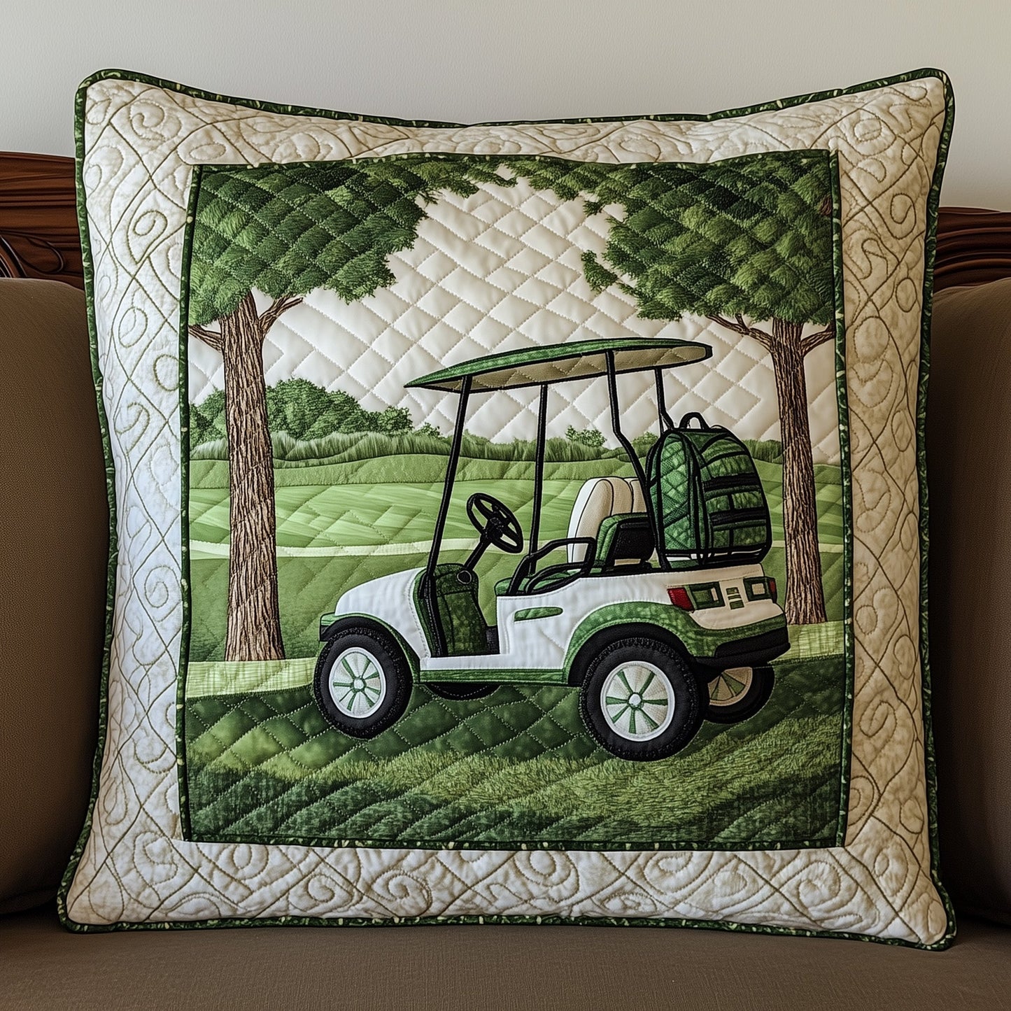 Fairway Rider Quilted Pillow Case GFTOTL3597