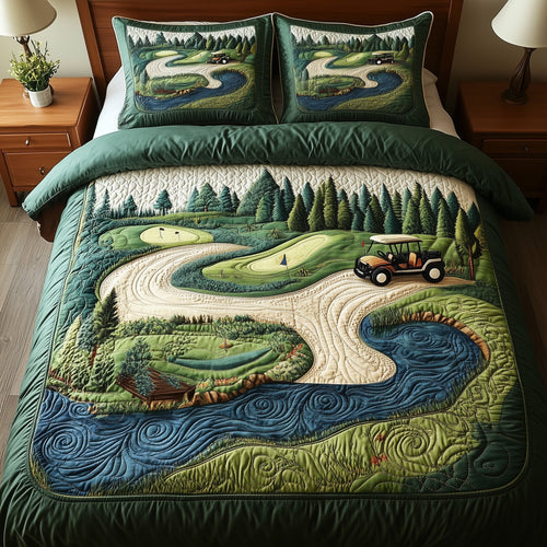 Fairway Freedom 3-Piece Quilted Bedding Set GFTOTL3625